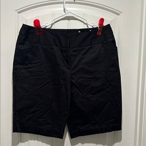 JCPenney Black Bermuda Shorts Casual Style